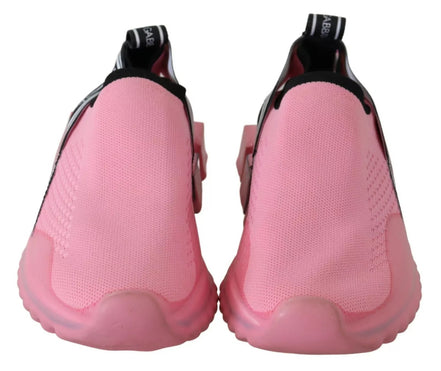 Dolce & Gabbana Pink Low Top Sorrento Sneakers Slip On Casual Shoes