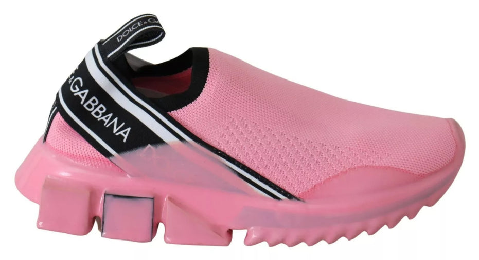 Dolce & Gabbana Ροζ Χαμηλά Αθλητικά Παπούτσια Sorrento Slip On Casual