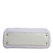 Dolce & Gabbana White Leather Raffia Crossbody Bag Gold Hardware