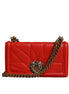 Dolce & Gabbana Red Quilted Devotion Crossbody Chain Phone Cover Bag