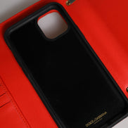 Τσάντα Χιαστί Dolce & Gabbana Κόκκινη Καπιτονέ Devotion με Αλυσίδα και Θήκη Τηλεφώνου