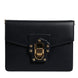 Dolce & Gabbana Black Calfskin Leather Shoulder Strap Bag