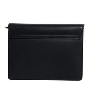Dolce & Gabbana Black Calfskin Leather Shoulder Strap Bag