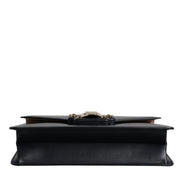 Dolce & Gabbana Black Calfskin Leather Shoulder Strap Bag