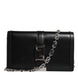 Versace Black Calfskin Leather Chain Strap Shoulder Crossbody Bag