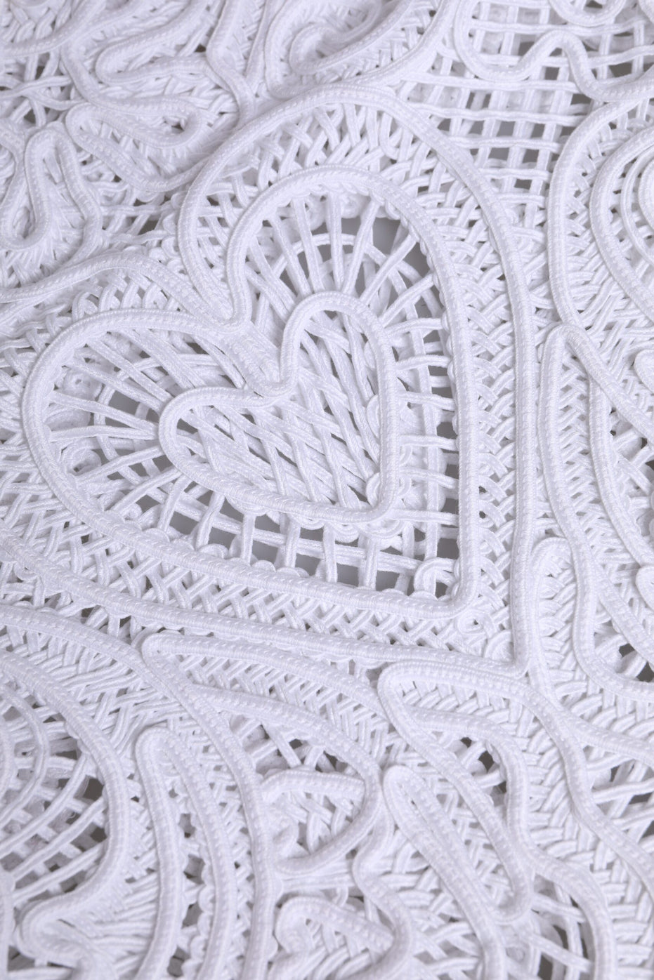 Dolce & Gabbana White Cordonetto Lace Beatrice Tote Shopping Bag