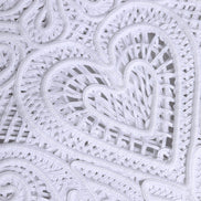 Dolce & Gabbana White Cordonetto Lace Beatrice Tote Shopping Bag