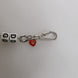 Dolce & Gabbana Silver Tone Brass Bead Dice Logo Embellish Charm Bracelet