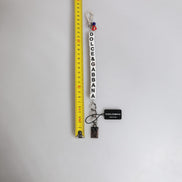Dolce & Gabbana Silver Brass Chain Dice Logo Embellished Charm Bracelet