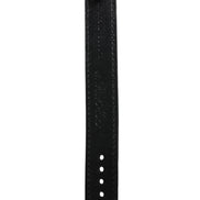 Dolce & Gabbana Black Exotic Leather Gold Tone Metal Buckle Armband