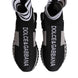 Dolce & Gabbana Black Gray Sorrento Socks Women Sneakers Shoes