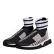Dolce & Gabbana Black Gray Sorrento Socks Women Sneakers Shoes