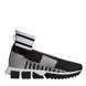 Dolce & Gabbana Black Gray Sorrento Socks Women Sneakers Shoes
