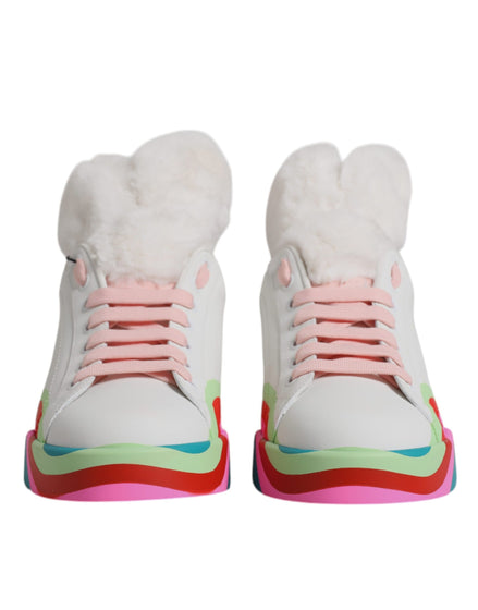 Dolce & Gabbana Multicolor Low Top Trainers Sneakers Shoes
