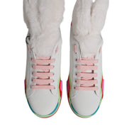 Dolce & Gabbana Multicolor Low Top Trainers Sneakers Shoes
