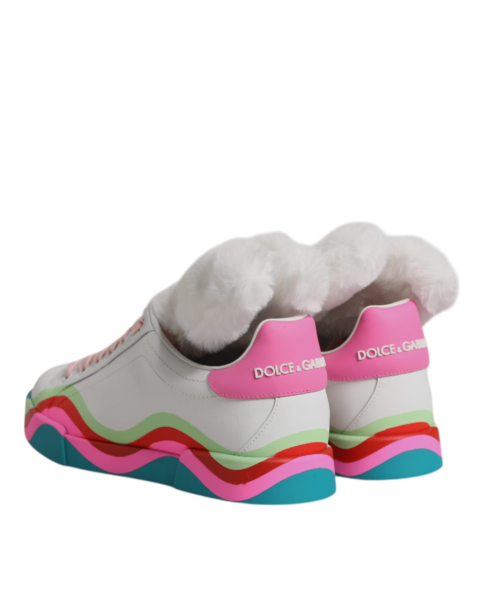 Dolce & Gabbana Multicolor Low Top Trainers Sneakers Shoes