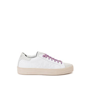 Αθλητικά παπούτσια P448 White Low Top από δέρμα
