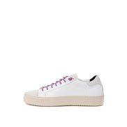 Αθλητικά παπούτσια P448 White Low Top από δέρμα