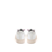 Αθλητικά παπούτσια P448 White Low Top από δέρμα