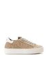 P448 Beige Leather Athletic Sneakers