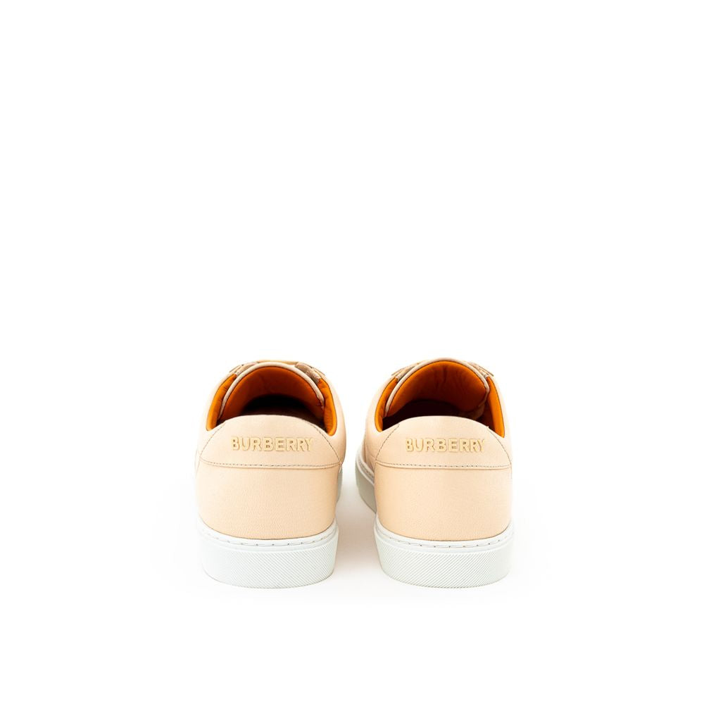 Burberry Ροζ Δερμάτινα Low Top Αθλητικά Παπούτσια