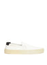 Saint Laurent White Cotton Low Top Sneakers