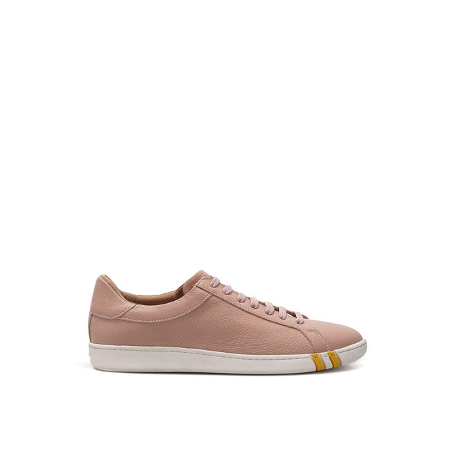 Bally Ροζ Υφασμάτινα και Δερμάτινα Χαμηλά Αθλητικά Παπούτσια