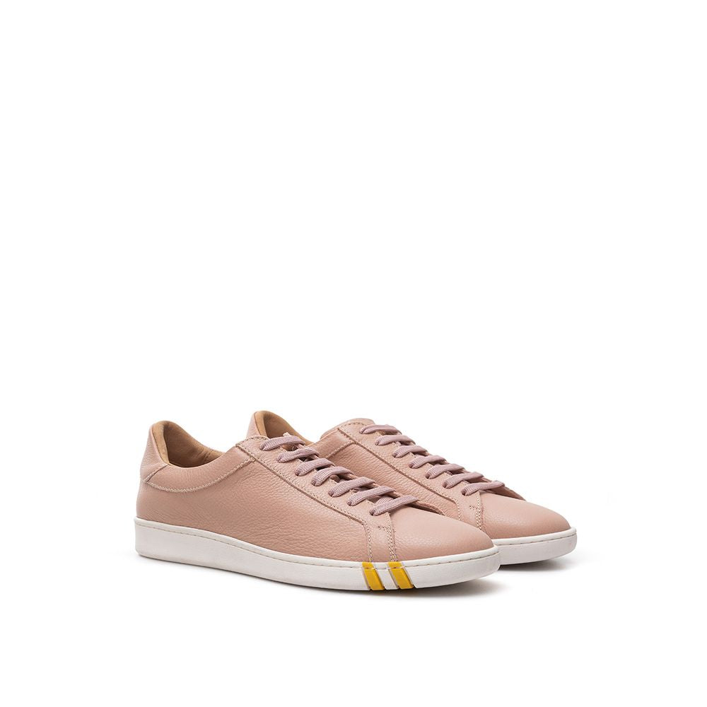 Bally Ροζ Υφασμάτινα και Δερμάτινα Χαμηλά Αθλητικά Παπούτσια