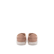 Bally Pink Fabric And Leather Low Top Sneakers