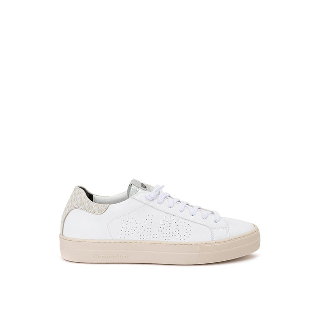 P448 White Leather Sneakers
