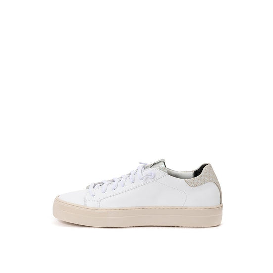 P448 White Leather Sneakers