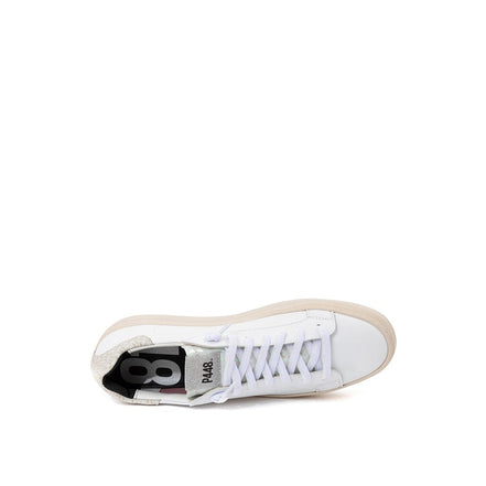 Αθλητικά παπούτσια P448 White από δέρμα