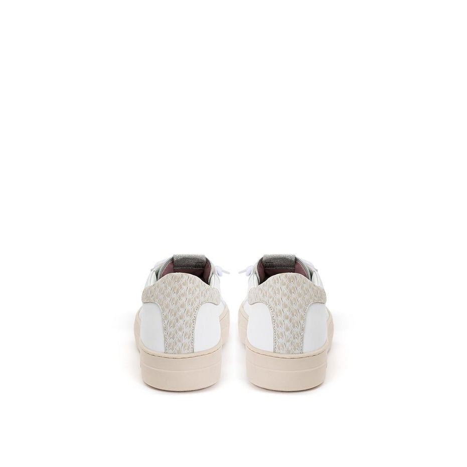 P448 White Leather Sneakers