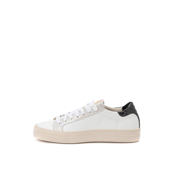 P448 White Leather Low Top Sneakers