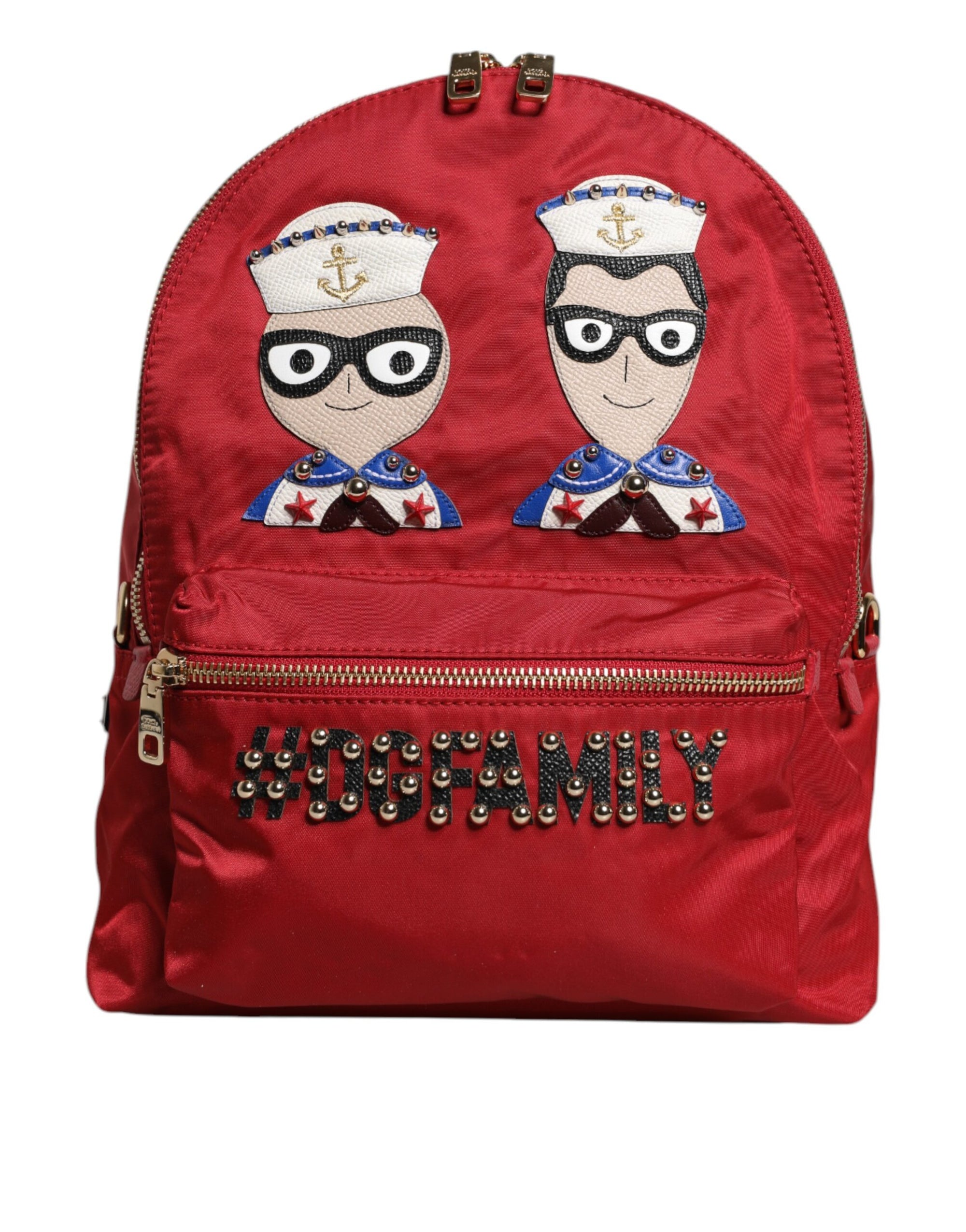 Σακίδιο Πλάτης Dolce & Gabbana Κόκκινο #DGFAMILY VULCANO με Διακοσμητικά