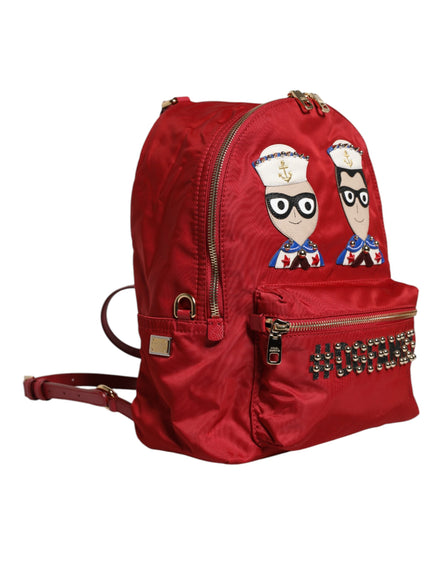 Σακίδιο Πλάτης Dolce & Gabbana Κόκκινο #DGFAMILY VULCANO με Διακοσμητικά