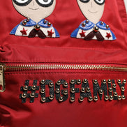 Σακίδιο Πλάτης Dolce & Gabbana Κόκκινο #DGFAMILY VULCANO με Διακοσμητικά