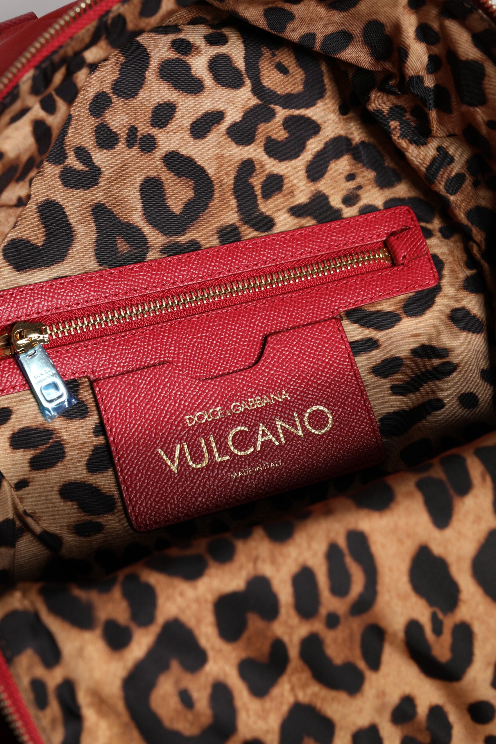 Σακίδιο Πλάτης Dolce & Gabbana Κόκκινο #DGFAMILY VULCANO με Διακοσμητικά