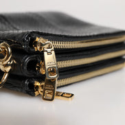 Τσάντα Clutch Dolce & Gabbana Μαύρο Εξωτικό Δέρμα Ώμου με Λουρί
