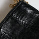 Dolce & Gabbana Black Exotic Leather Shoulder Sling Clutch Bag