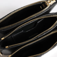 Τσάντα Clutch Dolce & Gabbana Μαύρο Εξωτικό Δέρμα Ώμου με Λουρί