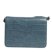 Dolce & Gabbana Green Exotic Leather DG Plaque Crossbody Mini Bag