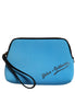 Dolce & Gabbana Blue DG Logo Print Clutch Zip Borse Pouch Bag