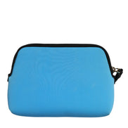 Dolce & Gabbana Blue DG Logo Print Clutch Zip Borse Pouch Bag