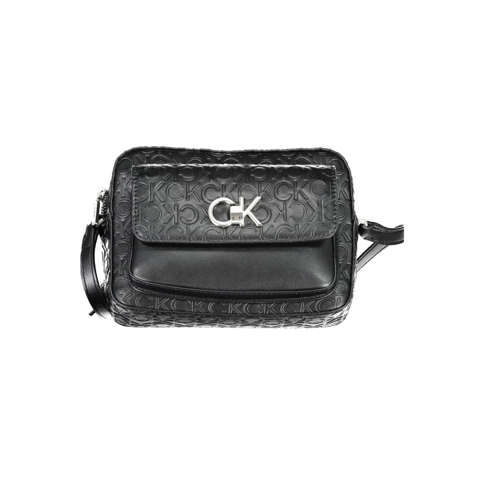 Calvin Klein Μαύρη Γυναικεία Τσάντα Ώμου από Πολυεστέρα