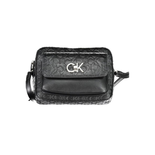 Calvin Klein Μαύρη Γυναικεία Τσάντα Ώμου από Πολυεστέρα