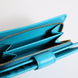 Dolce & Gabbana Light Blue Leather Bifold Continental Clutch Wallet