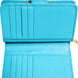 Dolce & Gabbana Light Blue Leather Bifold Continental Clutch Wallet