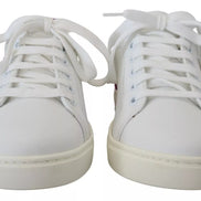 Dolce & Gabbana White Classic Sneakers Women Leather Shoes