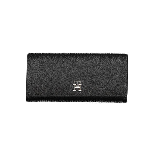 Tommy Hilfiger Nero Poliuretano Donna Portafoglio
